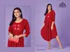 Coconut Vol 1 By Fuzion Fab Heavy Rayon Embroidery Kurtis Catalog